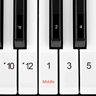 Начало с номерирани ноти - клавиш за пианоНачало с номерирани ноти - клавиш за пиано  
