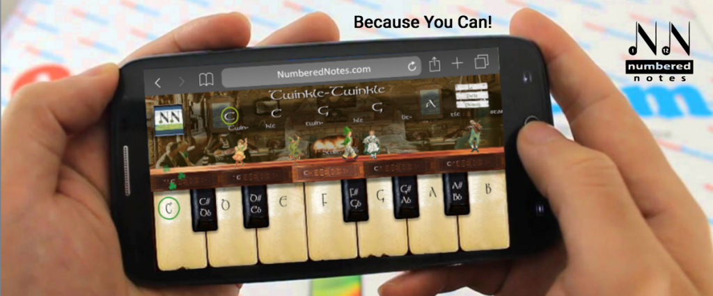 Numbered Notes Piano App Android Phone