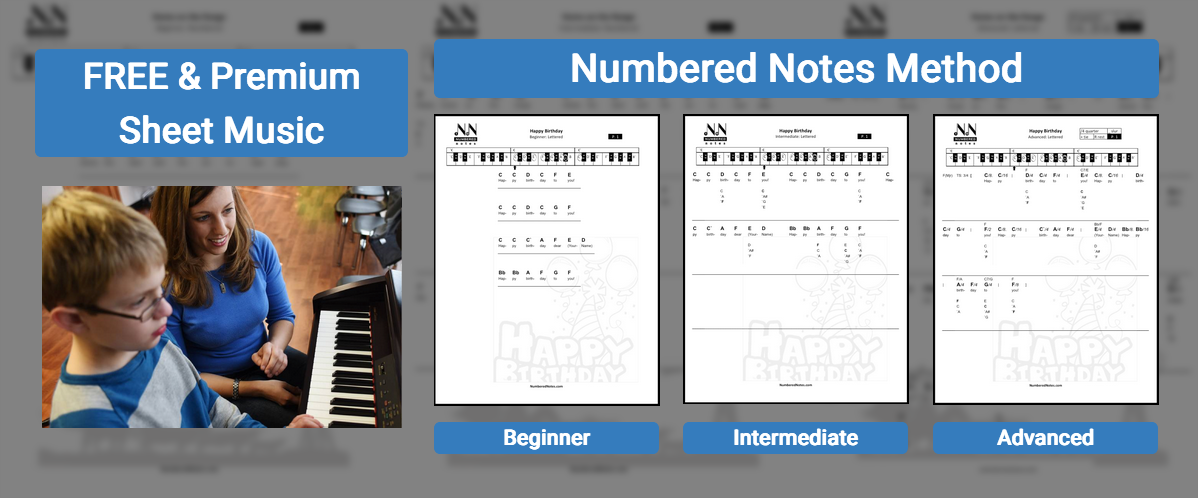 numbered music notation parentheses